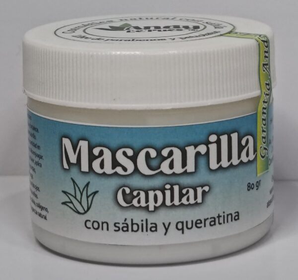 Mascarilla capilar queratina con pulpa de sábila