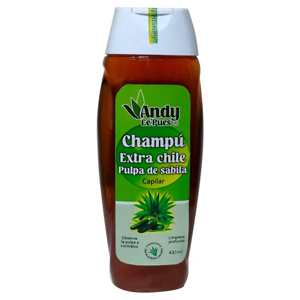 Champú Extra-chile con pulpa de sábila