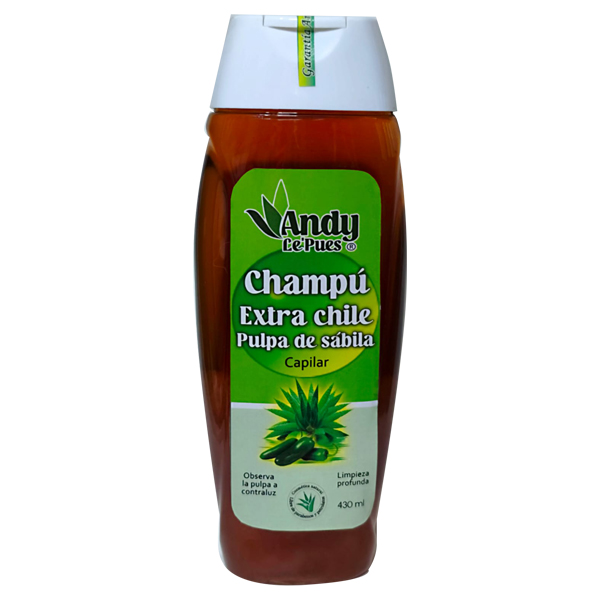 Champú Extra-chile con pulpa de sábila