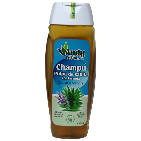 Champú Pulpa de Sábila con Lavanda