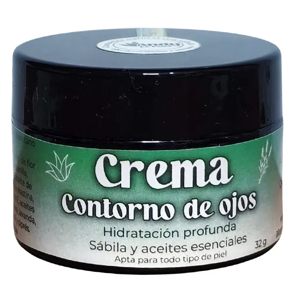 Crema para Contorno de Ojos con Pulpa de Sábila y Aceites Esenciales