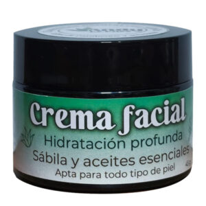 Crema Facial con Pulpa de Sábila y Aceites Esenciales