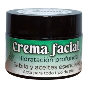 Crema Facial con Pulpa de Sábila y Aceites Esenciales