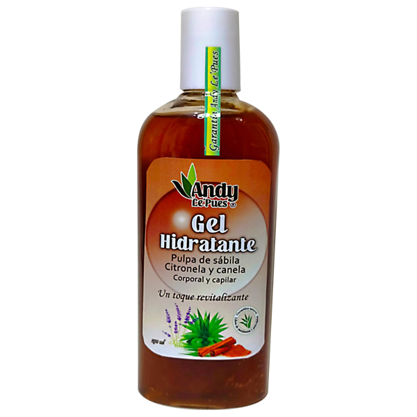 Gel Hidratante con Pulpa de Sábila, Citronela y Canela