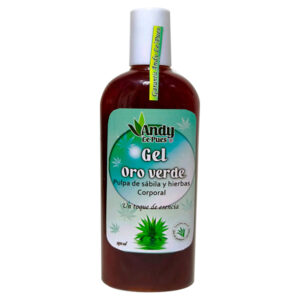 Gel Oro Verde con Pulpa de Sábila y Hierbas