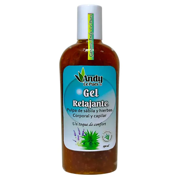 Gel Relajante Herbal con Pulpa de Sábila