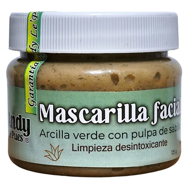Mascarilla Facial Limpiadora de Pulpa de Sábila y Arcilla Verde