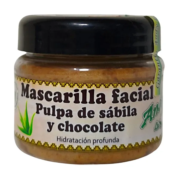 Mascarilla Facial Limpiadora de Pulpa de Sábila y Chocolate