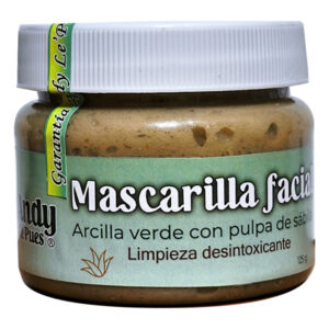 Mascarilla Facial Limpiadora de Pulpa de Sábila y Arcilla Verde