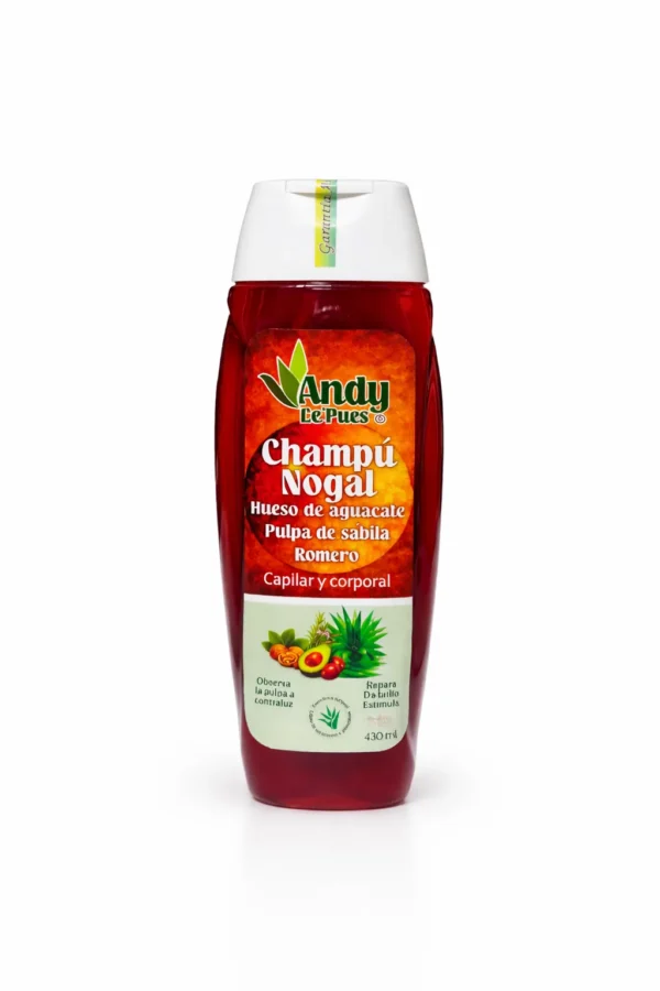 Champú Nogal con Hueso de Aguacate y Romero