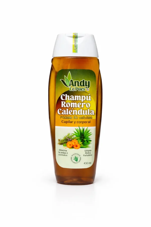 Champú Romero y Caléndula con Pulpa de Sábila